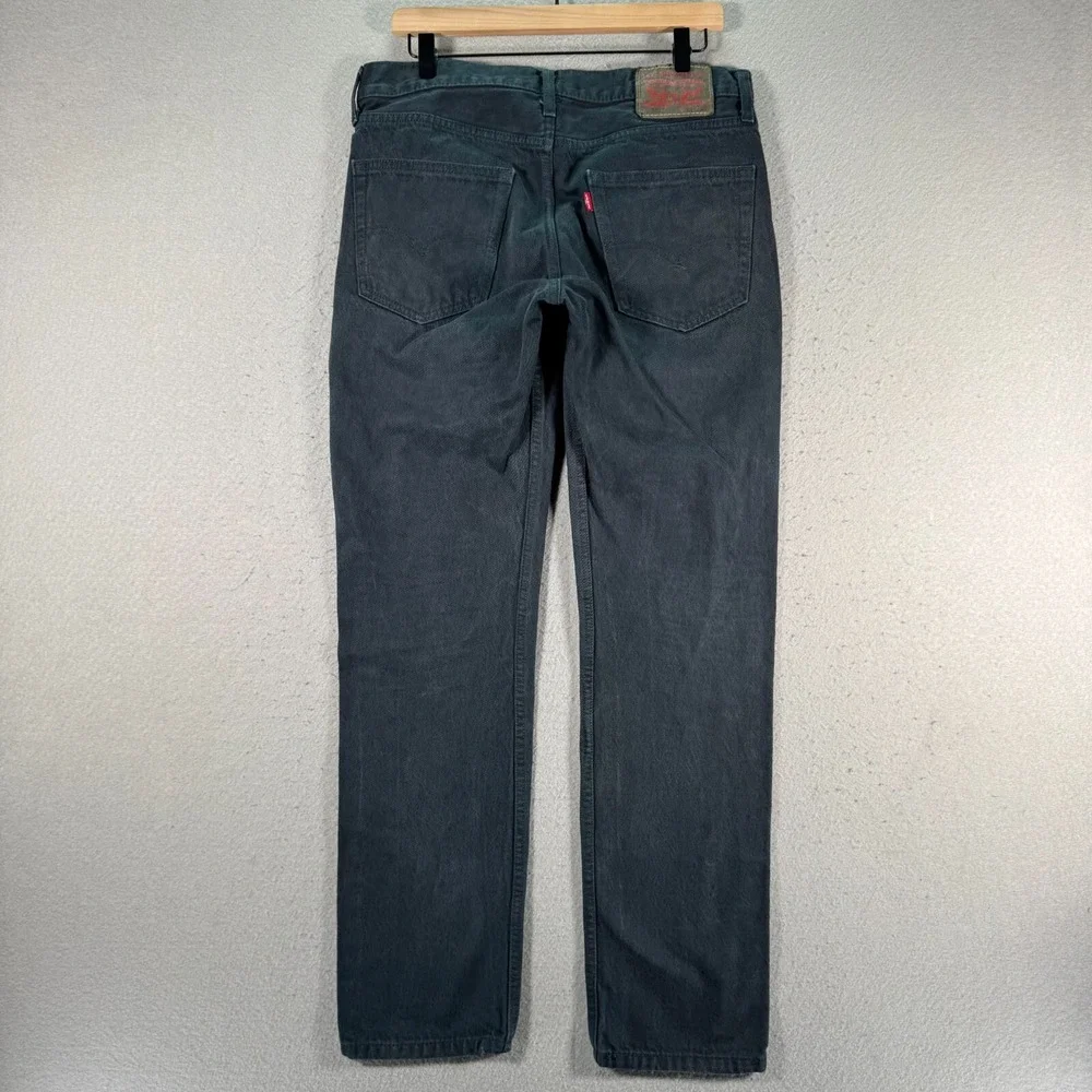 Levis 502 Jeans Mens 32x32‎ Black Tapered Leg Limited Rare Comfort Denim Stretch